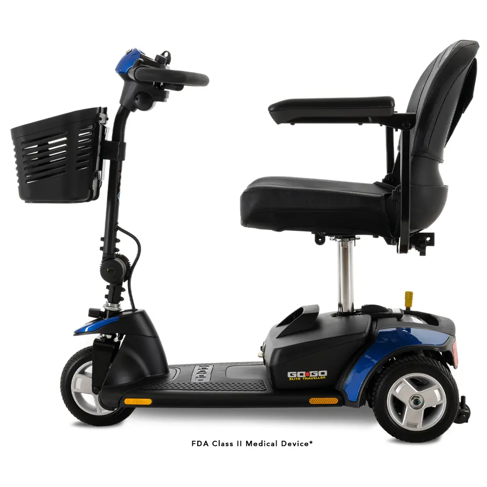 PRIDE Go Go Elite Traveller 3-Wheel Portable Mobility Scooter - 2