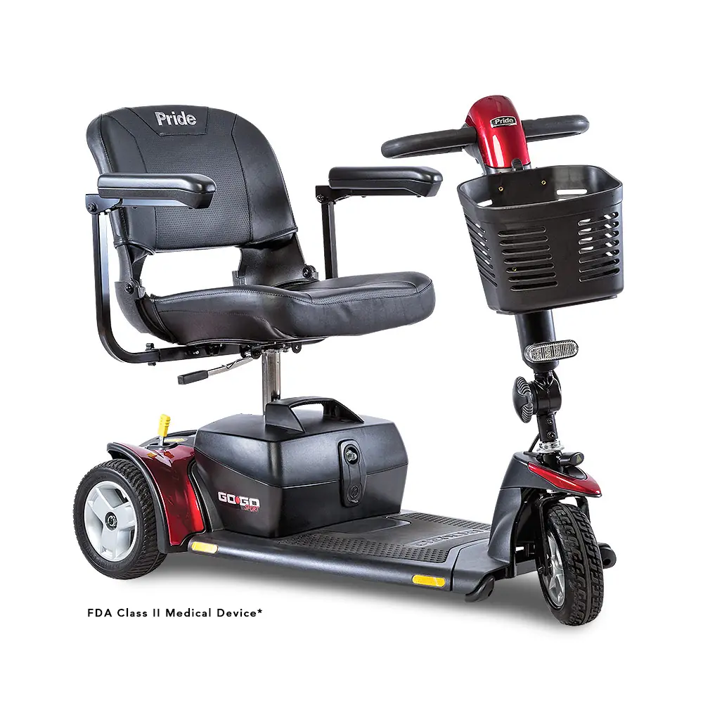 PRIDE Go Go Sport 3-Wheel Mobility Scooter - 3
