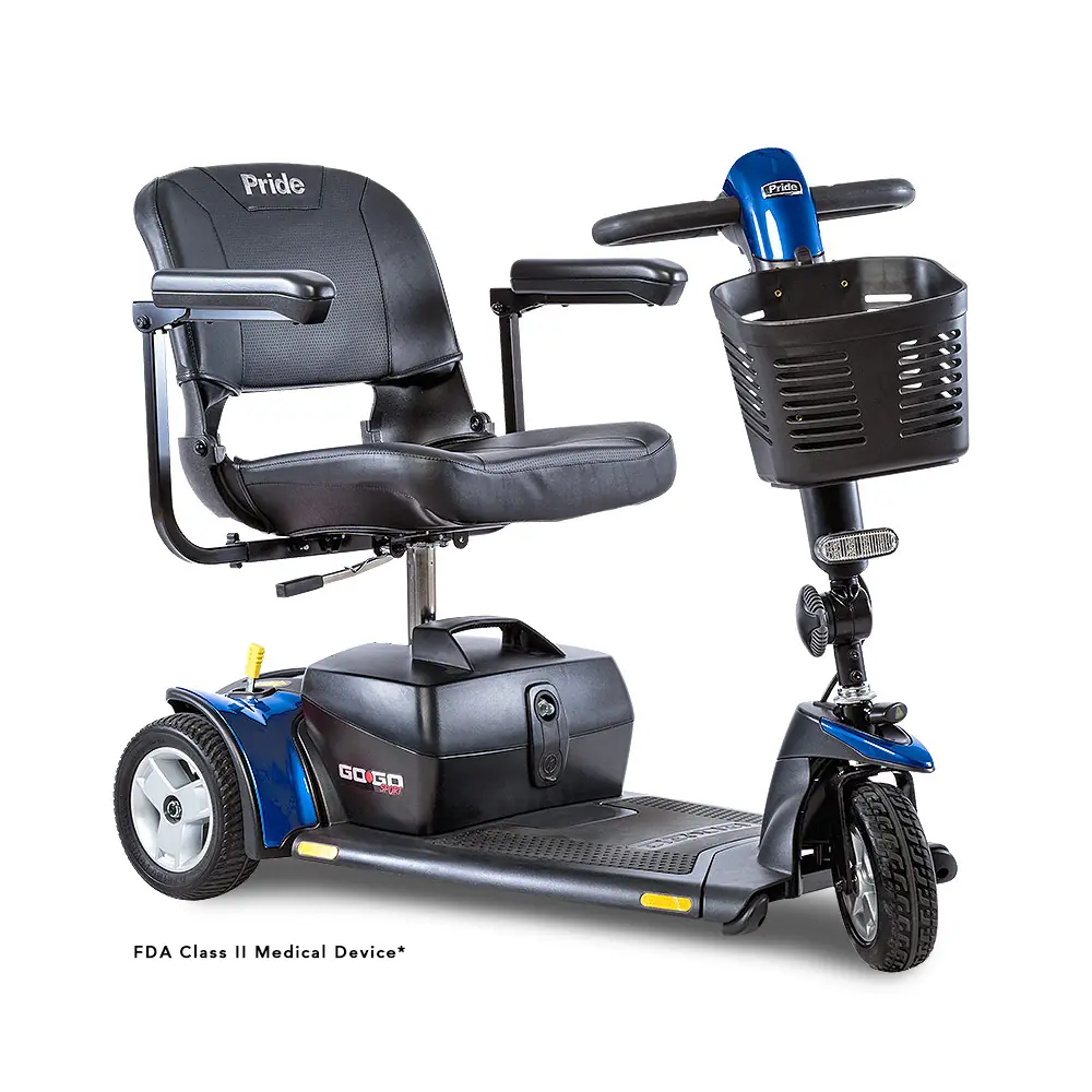 PRIDE Go Go Sport 3-Wheel Mobility Scooter