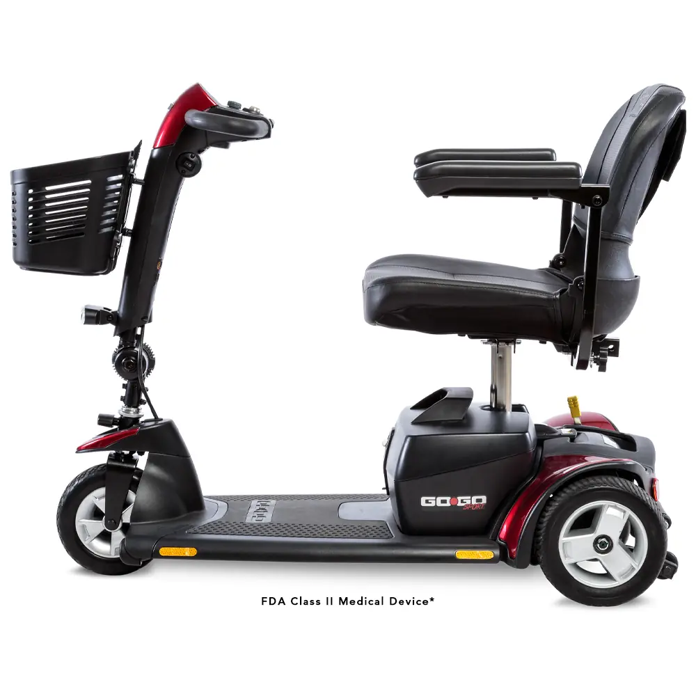 PRIDE Go Go Sport 3-Wheel Mobility Scooter - 4