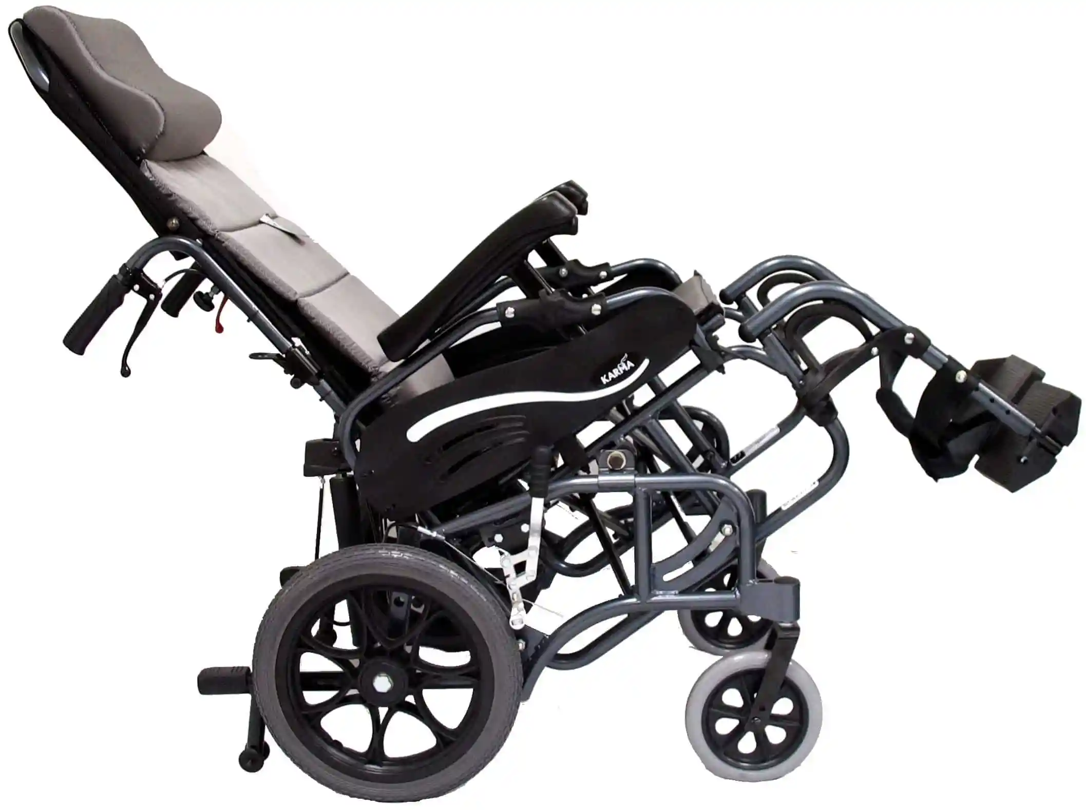 Karman Foldable Aluminum VIP-515-TP Tilt-in-Space Wheelchair - 2