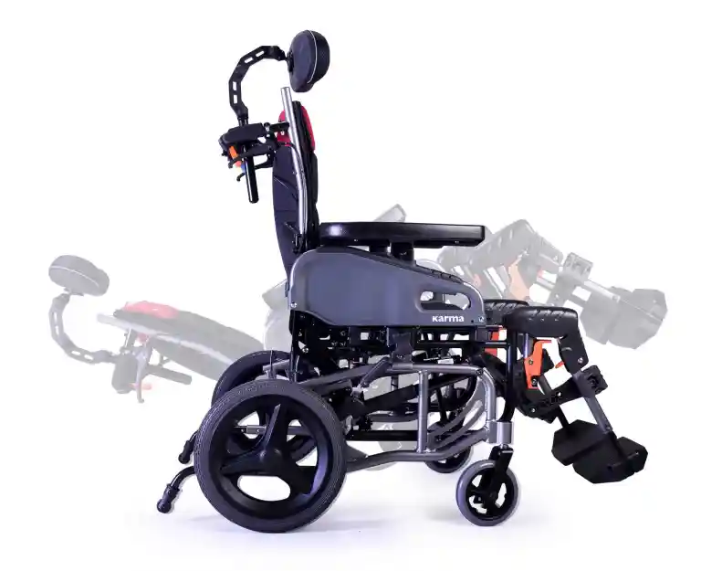 Karman VIP2 Tilt-in-Space & Reclining Transport Wheelchair - 5