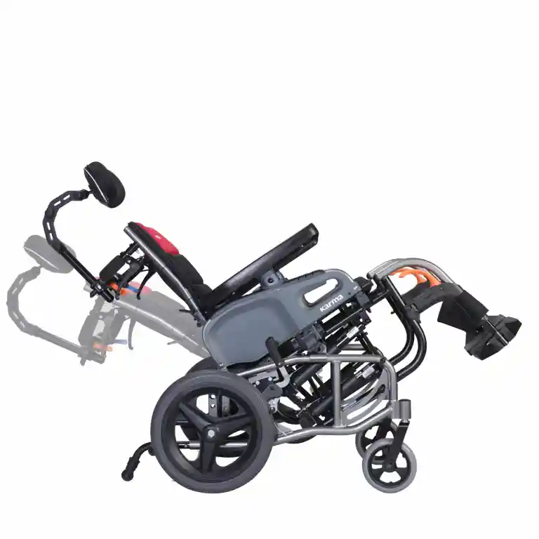 Karman VIP2 Tilt-in-Space & Reclining Transport Wheelchair - 6